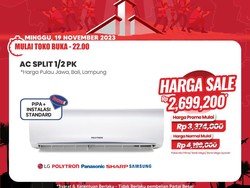 Transmart Full Day Sale! AC Diskon Jadi Rp 2,6 Juta