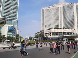 Cerita Warga Bahagia CFD di Kawasan Bundaran HI gegara Udara Bersih