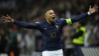 Kylian Mbappé, 9 gol buat Prancis. Foto: AP/Daniel Cole