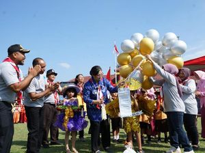 Pj Wali Kota Kediri Pimpin Upacara Jambore Prasiaga PAUD 2023