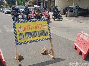 Jalan Pelan-pelan Lur! Jalan Mayor Sunaryo Klaten Ada Perbaikan