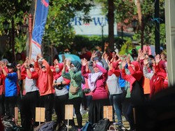 Pemkab Klaten Gelar Senam Sehat Bareng Insan Kesehatan Se-Kabupaten