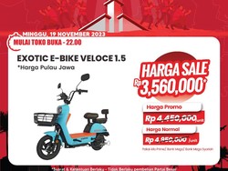 Diskon Gede! Beli Sepeda Listrik di Transmart Full Day Sale Hemat Rp 1,4 Jutaan