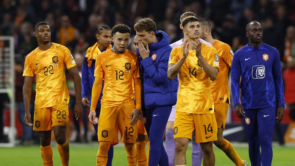 Belanda dan dua tim lain memastikan lolos ke Euro 2024 (REUTERS/PIROSCHKA VAN DE WOUW)