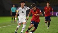 Jepang membalas pada menit ke-40. Ryunosuke Sato memenangkan bola di sepertiga akhir, lalu mengoper ke Gaku Nawata. Sepakan Nawata berakhir di pojok kanan atas gawang.