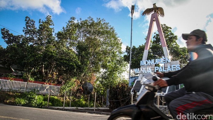 Foto: detikcom/Andhika Prasetia-Potret Monumen Wanua Palaes