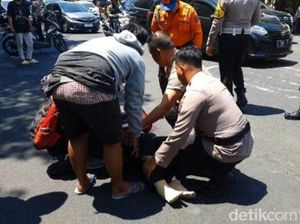 Gerak Cepat Polisi Selamatkan Nyawa Korban Kecelakaan di Surabaya