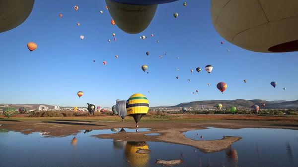 Potret Kemeriahan Festival Balon Udara di Langit Meksiko
