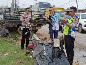 Korban Tewas Adu Banteng L300 Vs Colt Diesel di Jalinsum Jadi 2 Orang