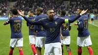 2. Skuad Prancis - estimasi valuasi skuad 1,23 miliar Euro alias Rp 21,54 triliun. Foto: AP/Daniel Cole