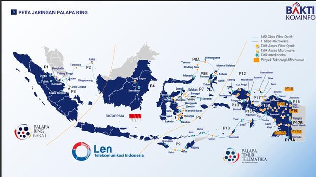 Palapa Ring adalah proyek jaringan untuk mendukung penyediaan internet murah dan sinyal merata