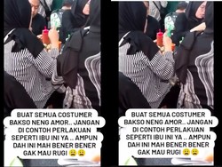 Duh! Pembeli Kepergok Bungkus Bakso Diam-diam di Warung AYCE