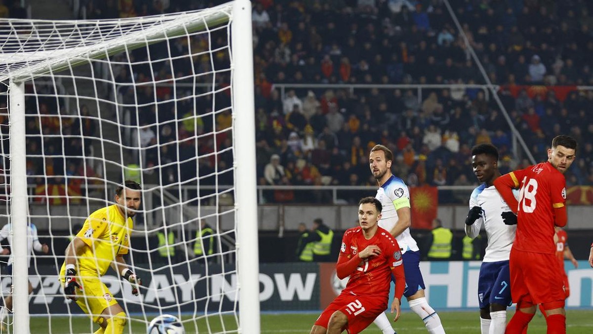 Makedonia Utara vs Inggris tuntas 1-1 (Action Images via Reuters/PETER CZIBORRA)