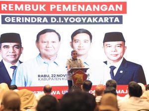 Muzani ke Kader Gerindra Yogyakarta: Prabowo-Gibran Harus Menang 1 Putaran