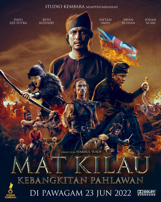 Film Malaysia terlaris, Mat Kilau: Kebangkitan Pahlawan (2022)/ Foto: Studio Kembara Sdn Bhd