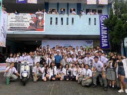 Kemeriahan Siswa SMA Methodist 6 Medan Ikut Classy Yamaha Youth Festival