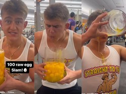 Rayakan Bertambahnya Pengikut, YouTuber Ini Minum 100 Butir Telur Mentah
