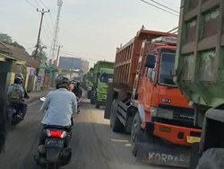 Truk Tambang Boleh Lewat Parungpanjang Lagi Saat Siang tapi Harus Kosongan