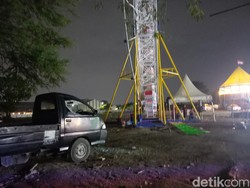 Pasar Malam Karanganyar Ditutup Usai Bianglala Rontok Bikin 2 Orang Celaka