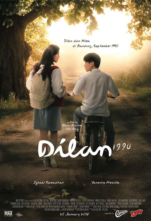 Film remaja Indonesia terbaik, Dilan 1990 (2018)/ Foto: Falcon Pictures