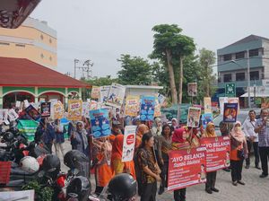 Ratusan Orang Kampanyekan Setop Kekerasan pada Anak dan Wanita di Klaten
