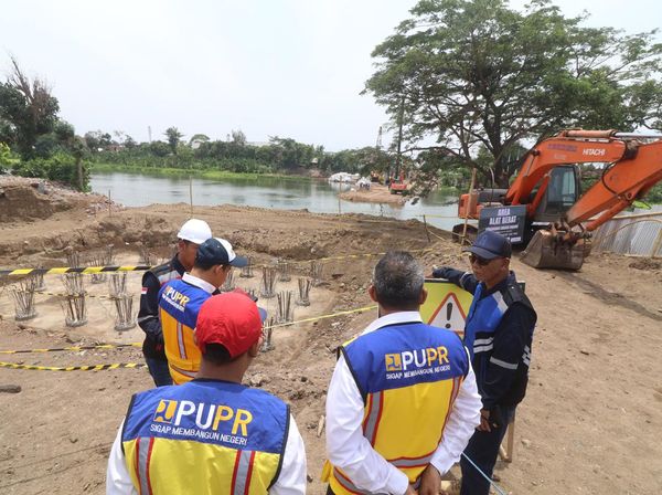 Penampakan Proyek Jembatan Jongbiru yang Telan Rp 25 Miliar