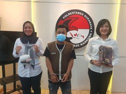 Pekerja Serabutan Ditangkap Usai Transaksi Narkoba di Depan SD Sidoarjo