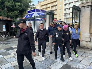 Hari Kedua Kunker di Yunani, Maruf Amin Jalan Pagi di Athens National Garden Hari Kedua Kunker di Yunani, Maruf Amin Jalan Pagi di Athens National Garden