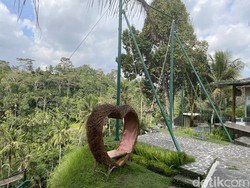 Paket Lengkap! Restoran di Gunung Kawi Punya Wisata, Ayunan, dan View Sawah