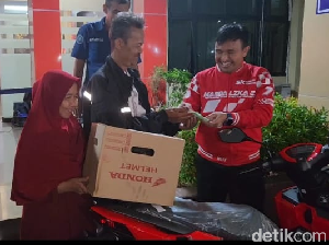 Senangnya Soleh, Dapat Sumbangan 2 Motor Baru Usai Motornya Dicuri Bogor