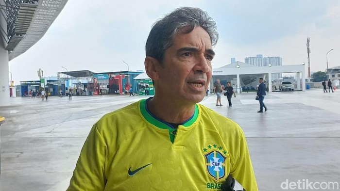 Luciano Leandro di JIS saat menyaksikan Piala Dunia U-17 2023.