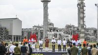 Momen Jokowi Resmikan Tangguh Train 3 di Teluk Bintuni Papua Barat