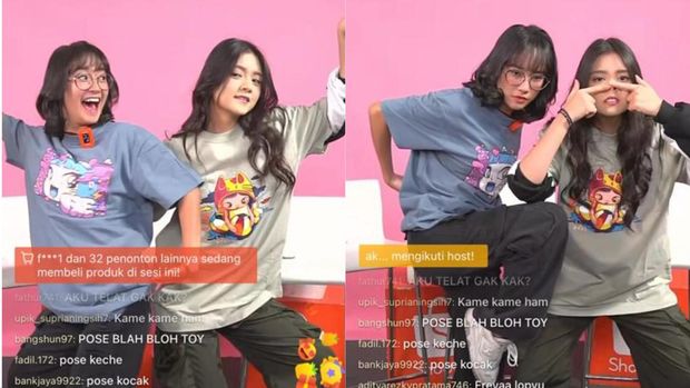 Shopee Live Freya dan Christy JKT48