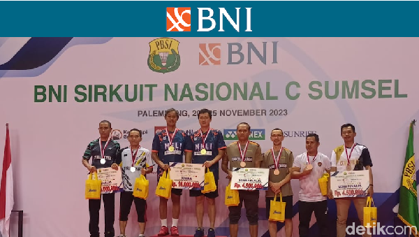 Foto: Podium Juara BNI Sirnas C Palembang