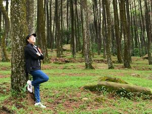 Gaya Sri Mulyani Nikmati Weekend Camping di Hutan Pinus Bogor Gaya Sri Mulyani Nikmati Weekend Camping di Hutan Pinus Bogor