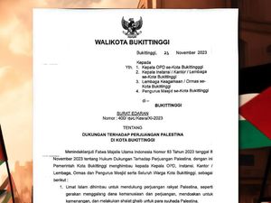 Walkot Bukittinggi Keluarkan Edaran Minta Warga Tak Pakai Produk Pro Israel Walkot Bukittinggi Keluarkan Edaran Minta Warga Tak Pakai Produk Pro Israel
