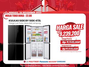 Kulkas Harga Miring Cuma di Transmart Full Day Besok, Jangan Lupa!