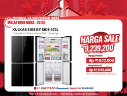 Kulkas Harga Miring Cuma di Transmart Full Day Besok, Jangan Lupa!