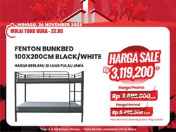 Tempat Tidur Tingkat Banting Harga Cuma di Transmart Full Day Sale