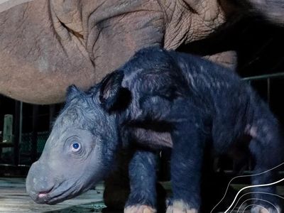 Foto: Gemasnya Anak Badak Sumatera yang Baru Lahir di Way Kambas
