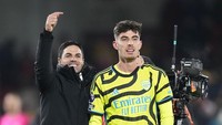 Kai Havertz terus jadi andalan manajer Mikel Arteta untuk mengisi pos penyerang tengah (AP)