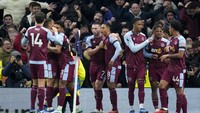4. Aston Villa - 100 sepak pojok. Foto: AP/Kirsty Wigglesworth