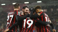 Pada awal November ini, Kluivert mencetak gol hiburan Bournemouth saat disingkirkan Liverpool dengan skor 1-3 dari Carabao Cup. Foto: REUTERS/PETER NICHOLLS