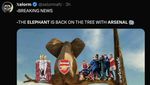 Meme Gajah Muncul Lagi Usai Arsenal ke Puncak Klasemen Liga Inggris