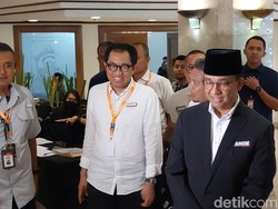 Anies-Cak Imin Tiba di Rakornas Gakkumdu Bawaslu