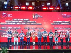 detikcom Dapat Penghargaan Literasi Keuangan dari OJK