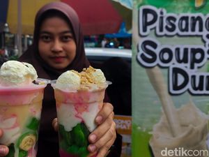 Mencicipi Manis dan Segarnya Es Pisang Ijo Beragam Topping di Cimahi