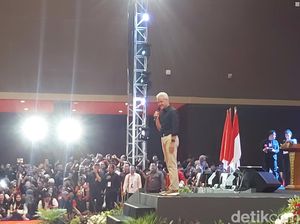 Ganjar Hadiri Rakornas Relawan di Jiexpo: Kalau Dihalangi Kita Tabrak