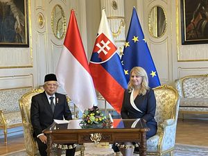 Maruf Amin Bertemu Presiden Slovakia Zuzana Caputova