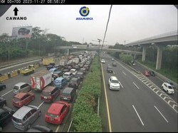 Tol Dalam Kota dari Cawang ke Tebet dan Exit Semanggi Macet Pagi Ini
